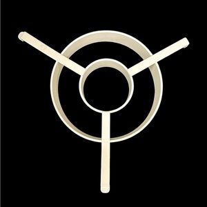 Pampered Chef Checkerboard Cake INSERT ONLY #9611 White Plastic for Round Pan